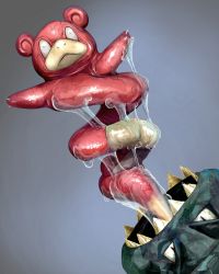 cosmo_(465lilia) creatures_(company) game_freak gen_1_pokemon highres mega_pokemon mega_slowbro nintendo no_humans pokemon pokemon_(creature) slowbro spiral