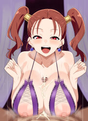 1girl breasts cum cum_on_body cum_on_breasts cum_on_upper_body dragon_quest dragon_quest_viii highres jessica_albert large_breasts paizuri