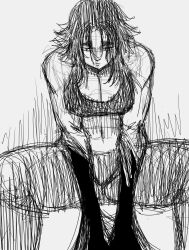 Rule 34 | 1girl, absurdres, breasts, highres, limn044, original, roxan (limn044), sketch, tagme