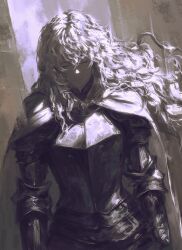Rule 34 | 1boy, absurdres, armor, berserk, bracer, breastplate, cape, closed eyes, commentary request, couter, floating hair, griffith (berserk), hair between eyes, highres, long hair, male focus, pauldrons, rerebrace, shiej007, shoulder armor, solo, tagme, white cape, white hair