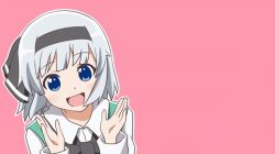 1girl animated animated_gif blue_eyes bow clapping evandragon excited female_focus hairband happy joy konpaku_youmu looking_at_viewer mikakunin_de_shinkoukei open_mouth parody silver_hair smile solo touhou ugoira