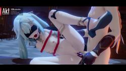 1boy 1girl 3d aether_(genshin_impact) age_difference aged_down akt anal animated arms_behind_back ball_gag bdsm blindfold blue_hair bondage bound bound_arms breasts cuffs dildo double_penetration faruzan_(genshin_impact) gag gagged genshin_impact gloves hair_ornament hetero highres loli moaning nipples nude object_insertion on_table penis pussy restrained sex sex_toy small_breasts sound table tagme uncensored vaginal vaginal_object_insertion video whimper x_hair_ornament