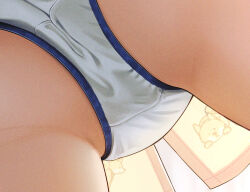 Rule 34 | 1girl, ass, ass focus, cameltoe, crotch seam, from below, idolmaster, idolmaster shiny colors, komiya kaho, panties, panty focus, puriketsu corgy, pussy, underwear, upskirt, white panties