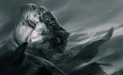 Rule 34 | 2boys, arm around waist, black gloves, closed eyes, cloud strife, covering another&#039;s mouth, dirty, dirty face, final fantasy, final fantasy vii, final fantasy vii advent children, gloves, grabbing from behind, hand over another&#039;s mouth, highres, holding, injury, long hair, luluzhang998873, male focus, motion blur, multiple boys, restrained, scar, sephiroth, short hair, struggling, waist cape, yaoi