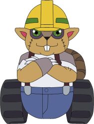 Rule 34 | digimon, digimon (creature), green eyes, helmet, junkmon, solo, tail