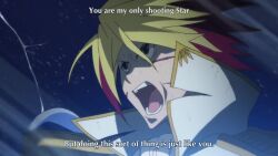 amv animated anime_screenshot audible_music battle dual_wielding earth_(planet) explosion highres holding itano_circus mecha music music_video planet robot samekh sound spoilers star_driver tagme tauburn_(star_driver) tsunashi_takuto video