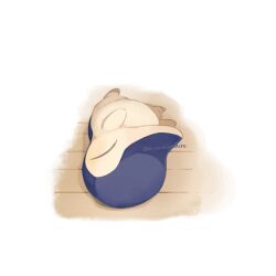 Rule 34 | closed eyes, closed mouth, cyndaquil, floor, full body, gen 2 pokemon, highres, lying, mizu shiro, nintendo, no humans, on back, pokemon, pokemon (creature), pokemon focus, simple background, solo, white background, wooden floor