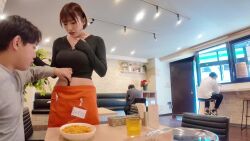 3boys 3girls animated censored cum fellatio group_sex japanese_(nationality) multiple_boys multiple_girls oral orgy restaurant sex tagme video