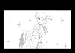 1girl alternate_costume asymmetrical_hair bare_shoulders blush breasts closed_mouth dress gym_leader hair_ornament looking_at_viewer misty_(pokemon) nintendo pokemon pokemon_(anime) pokemon_adventures pokemon_rgby ponytail short_hair side_ponytail sleeveless smile solo sparkle standing