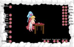 2girls animated animated_gif ass blonde_hair blue_eyes breasts ellen_(mario) female_focus flash flash_game ivan-aedler jellyfish_sisters mario_&amp;_luigi:_superstar_saga mario_&amp;_luigi_rpg mario_(series) multiple_girls nintendo nipples princess princess_peach pussy text_focus uncensored video