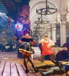 3d alternate_costume animated dark_skin dress maid menat shorts skirt street_fighter street_fighter_v thighhighs upskirt video