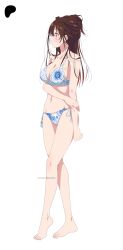 1girl breasts brown_hair highres kanojo_okarishimasu kevcrexx large_breasts medium_breasts mizuhara_chizuru solo swimsuit