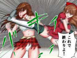 2girls artist_request catfight multiple_girls ryona tagme translation_request
