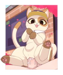 1boy 1girl :3 absurdres bestiality cat cum cum_in_pussy cum_overflow fang furry half-life half-life_(series) half-life_3 heart-shaped_tongue hetero highres kekitopu looking_at_viewer open_mouth penis pussy sex steam_(platform) steam_sale_cat stomach_bulge uncensored vaginal