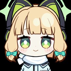 Rule 34 | 1girl, :&gt;, animal ear headphones, animal ears, animated, animated gif, aqua jacket, blinking, blonde hair, blue archive, blunt bangs, blunt ends, blush stickers, bow, bright pupils, cat ear headphones, cat ears, chunye haruya, closed mouth, commission, dot nose, english text, fake animal ears, green bow, green eyes, green halo, hair bow, halo, headphones, jacket, looking at viewer, low-tied sidelocks, lowres, midori (blue archive), midori (winter) (blue archive), missing commentary, nodding, official alternate costume, scarf, second-party source, short hair, sidelocks, simple background, smile, solo, text print, transparent background, upper body, white pupils, white scarf, winter clothes, yes