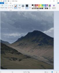 art_program_in_frame christian_young cloud cloudy_sky commentary landscape microsoft_paint_(medium) microsoft_paint_(software) mountain mountainous_horizon no_humans original outdoors painterly scenery screencap sky valley