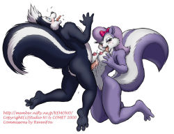 1boy 1girl ass breasts cum dr_comet fifi_la_fume furry hetero looney_tunes nipples paizuri penis pepe_le_pew pussy skunk tagme tail tiny_toon_adventures tongue