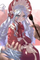 absurdres alternate_costume doll doll_joints earrings elden_ring elden_ring_nightreign highres jewelry joints pout revenant_(elden_ring) tsundere yyfuu