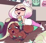 1futa 1girl ahegao animated ass blush breasts cobat colored_nipples cum cum_in_pussy cum_overflow dark-skinned_female dark_skin ejaculation fingerless_gloves futa_with_female futa_without_pussy futanari gloves green_nipples green_theme indoors inkling interior jiggle large_breasts looking_at_viewer looping_animation marina_(splatoon) nintendo nipples octoling pantyhose pearl_(splatoon) penis pink_pantyhose prone_bone pumping pussy saliva sex sex_from_behind splatoon_(series) splatoon_2 tagme tentacle_hair testicles thighhighs tongue tongue_out torn_clothes torn_pantyhose uncensored vaginal video