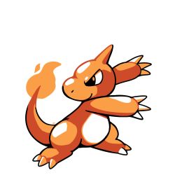 charmeleon claws commentary creature creatures_(company) english_commentary fiery_tail fire flame-tipped_tail full_body game_freak gen_1_pokemon horns looking_back monochrome nintendo no_humans pokemon pokemon_(creature) pokemon_focus rumwik signature simple_background single_horn solo standing tail white_background