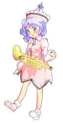 Rule 34 | 1girl, alphes (style), asymmetrical hair, bare legs, blue hair, blush, breasts, commentary request, dairi, full body, hat, instrument, large variant set, long sleeves, medium breasts, merlin prismriver, parody, pink hat, pink shirt, pink shoes, pink skirt, puffy long sleeves, puffy sleeves, shirt, shoes, short hair, skirt, skirt set, socks, solo, style parody, tachi-e, touhou, transparent background, trumpet, variant set, white socks