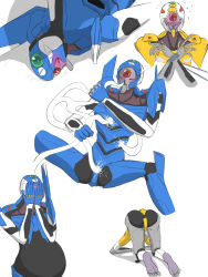 blush eva_00 highres inflation mecha neon_genesis_evangelion no_humans robot toes