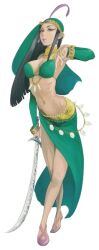 1girl artist_request character_request copyright_request dancer groin navel ribs sword tagme weapon