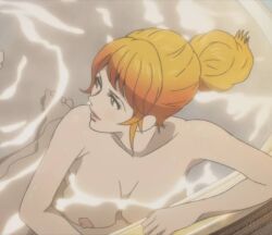 bath bathing bathtub breast_press breasts large_breasts lupin_iii mine_fujiko nipples tagme