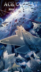 absurdres ace_combat adf-11f_raven adfx-02_morgan aircraft airplane anniversary arsenal_bird blaze_(ace_combat) cfa-44_nosferatu cipher_(ace_combat) cloud commentary commentary_request dassault_rafale english_commentary english_text eurofighter_typhoon f-14_tomcat f-15_eagle f-15s/mtd f-16_fighting_falcon f-16xl f-18_hornet f-22_raptor f-4_phantom_ii fighter_jet flying highres larry_foulke mig-21 mig-31 mihaly_a_shilage military_vehicle mixed-language_commentary mobius_1 no_humans onigiri_maru_(maruchosu) saab_gripen scarface_1 sky sparkle strigon_squadron su-30 su-33 su-37 su-47_berkut talisman_(ace_combat) trigger_(ace_combat) twitter_username vehicle_focus x-02s_strike_wyvern yellow_13 yf-23
