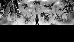 Rule 34 | armor, darcmon, debris, devidramon, devimon, digimon, dragon, highres, knightmon, looking at another, mask, motomiya daisuke, rain, saberdramon, skull, skullsatamon, tail, triceramon, venomvamdemon, wings