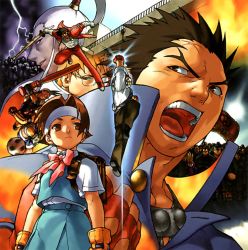Rule 34 | 3girls, 6+boys, ball, baseball bat, black hair, bow, brown eyes, brown hair, capcom, edaki shin&#039;ya, fingerless gloves, gloves, headband, ichimonji batsu, imawano hyou, isurugi gan, justice gakuen, kagami kyousuke, kazama daigo, multiple boys, multiple girls, nekketsu hayato, official art, pink bow, roberto miura, sawamura shouma, school uniform, shimazu hideo, shinai, shiritsu justice gakuen, soccer ball, sword, uppercut, wakaba hinata, weapon, yamada eiji