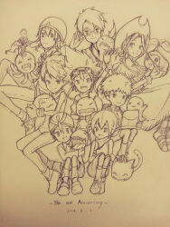 Rule 34 | 3girls, 5boys, digimon, digimon adventure, glasses, highres, ishida yamato, izumi koshiro, kido jo, koromon, mochimon, multiple boys, multiple girls, nyaromon, pukamon, pyocomon, tachikawa mimi, takaishi takeru, takenouchi sora, tanemon, tokomon, tunomon, yagami hikari, yagami taichi