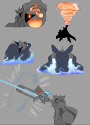 Rule 34 | armor, banchomamemon, cape, chaosmon, corruption, digimon, digimon (creature), fusion, highres, metallicdramon, oridigi, original, solo