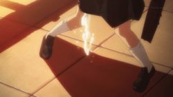 Rule 34 | animated, animated gif, dress, drooling, female pervert, lowres, nazo no kanojo x, outdoors, pervert, puddle, sailor dress, saliva, saliva trail, sexually suggestive, tagme, urabe mikoto, water, what