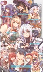 Rule 34 | 6+boys, 6+girls, aaron wei, absurdres, agnes claudel, ahoge, bergard zeman, black hair, blonde hair, blue eyes, blue hair, braid, cao lee (eiyuu densetsu), chibi, chinese clothes, commentary request, earrings, eiyuu densetsu, elaine auclair, elbow gloves, ellroy harwood, estelle bright, eyepatch, feri al-fayed, fie claussell, finger to mouth, fingerless gloves, frown, gloves, green eyes, hat, highres, jacket, jewelry, judith lanster, kuro no kiseki (series), kuro no kiseki i, kurogane (eiyuu densetsu), long hair, lucrezia isselee, multiple boys, multiple girls, odette (eiyuu densetsu), polly (cott), ponytail, quatre salision, red eyes, risette twinings, rixia mao, shizuna rem misurugi, short hair, smile, thighhighs, translated, van arkride, veil, walter kron, wavy hair, white hair, zin vathek