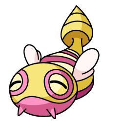 alternate_color animal_focus closed_eyes closed_mouth commentary_request creatures_(company) drill dunsparce full_body game_freak gen_2_pokemon looking_at_viewer lying nintendo no_humans on_stomach pikachu_ftt pokemon pokemon_(creature) shade shiny_pokemon simple_background snake solo three_quarter_view white_background