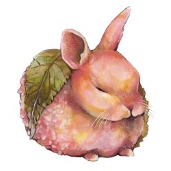 Rule 34 | amano sizuku, animal, animal focus, commentary request, food-themed creature, marker (medium), no humans, original, rabbit, simple background, traditional media, white background