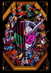 Rule 34 | 2018, agito (ground form), armor, ashmish, asymmetrical horns, barcode, base states, black armor, clock hands, everyone, flame style, gold armor, green armor, green eyes, heisei, heterochromia, horns, japanese armor, kamen rider, kamen rider 555, kamen rider agito, kamen rider agito (series), kamen rider blade, kamen rider blade (series), kamen rider build, kamen rider build (series), kamen rider dcd, kamen rider decade, kamen rider den-o, kamen rider den-o (series), kamen rider double, kamen rider drive, kamen rider drive (series), kamen rider ex-aid, kamen rider ex-aid (series), kamen rider faiz, kamen rider fourze, kamen rider fourze (series), kamen rider gaim, kamen rider gaim (series), kamen rider ghost, kamen rider ghost (series), kamen rider hibiki, kamen rider hibiki (series), kamen rider kabuto, kamen rider kabuto (series), kamen rider kiva, kamen rider kiva (series), kamen rider kuuga, kamen rider kuuga (series), kamen rider ooo, kamen rider ooo (series), kamen rider ryuki, kamen rider ryuki (series), kamen rider w, kamen rider wizard, kamen rider wizard (series), kamen rider zi-o, kamen rider zi-o (series), katakana, kuuga (mighty), military, military vehicle, motor vehicle, oni, orange arms, orange eyes, pink eyes, rabbit, red armor, rhinoceros beetle, samurai, spade (shape), spiked hair, tank, tatoba (ooo combo), type speed, unused tire, visor (armor), wizard, yellow eyes