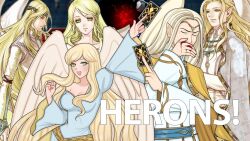 2girls 3boys blonde_hair female_focus fire_emblem full_body happy jacket long_hair lorazieh_(fire_emblem) male_focus multiple_boys multiple_girls nintendo white_jacket