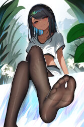 absurdres clips_(nagatoro) feet highres legs long_hair nagatoro_hayase nail_polish nylon_(nylon_100) paid_reward toenail_polish toenails toes