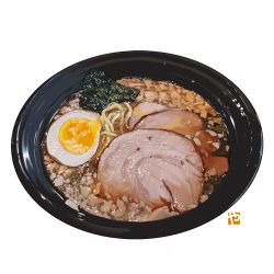 bowl commentary egg egg_(food) english_commentary food food_focus meat no_humans noodles original realistic seaweed simple_background softboiled_egg soup spring_onion still_life studiolg symbol-only_commentary white_background