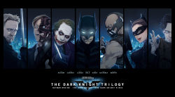 1girl 6+boys animification anne_hathaway armor bane batman batman_(series) batman_begins beard blade blonde_hair blue_eyes brown_hair bruce_wayne card catwoman christian_bale cillian_murphy city dc_comics domino_mask facial_hair formal_clothes glasgow_smile glasses gloves glowing glowing_eyes gun hairband harvey_dent heath_ledger injury liam_neeson mask multiple_boys necktie niwatori ra&#039;s_al_ghul realistic scar scarecrow_(batman) scarecrow_(dc) short_hair smile suit sword the_dark_knight the_dark_knight_rises the_joker tongue two-face weapon