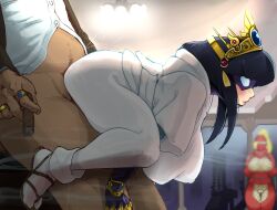 1boy 2girls android highres kunoichi_(the_ninja_warriors) mdthetest multiple_girls robot robot_girl sex the_ninja_warriors yaksha_(the_ninja_warriors)