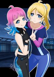Rule 34 | absurdres, ayase eli, blue hair, bokura wa ima no naka de, highres, love live!, love live! nijigasaki high school idol club, nico nico nii, non-web source, pink hair, rina yazawa, tennoji rina, yazawa nico
