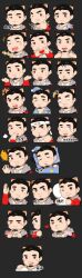 Rule 34 | &gt; &lt;, ..., 1boy, :&gt;, :/, absurdres, ajin (hirainaoto1), alca (wakatanka4), angry, animal ears, aroused, bara, beard, black hair, blank eyes, blush, chibi, cropped torso, determined, ears down, expression chart, facial hair, fidgeting, goatee stubble, happy, headband, headpat, heart, heart-shaped pupils, heart hands, highres, index fingers together, laughing, lion boy, lion ears, looking at viewer, looking to the side, male focus, mature male, muscular, muscular male, mustache stubble, nervous, nervous sweating, ojou-sama pose, one eye closed, original, peeking out, pout, puckered lips, rolling eyes, runny nose, sad, short hair, shrugging, sleeping, sleepy, snot, sparkle, stifled laugh, stubble, sweat, symbol-shaped pupils, tearing up, thick eyebrows, thumbs up, tongue, tongue out, trembling, turn pale, unamused, undercut, very sweaty, waving, wavy mouth, zzz