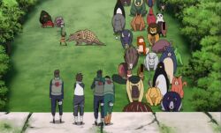 6+boys animal animal_ears animal_focus armadiko multiple_boys naruto_(series) naruto_shippuuden nature nature_background