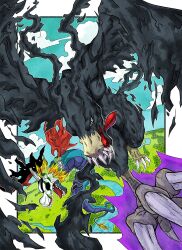 Rule 34 | airdramon, claws, digimon, digimon (creature), dragon, highres, saberdramon, sharp teeth, teeth, wings