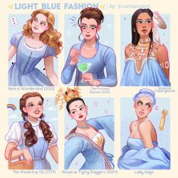6+girls alice&#039;s_adventures_in_wonderland alice_(alice_in_wonderland) alice_in_wonderland_(tim_burton) alice_kingsleigh asian basket black_hair blonde_hair blue_dress blue_hair blue_ribbon blue_theme breasts brown_hair character_name cleavage clothing_request copyright_name crown dark-skinned_female dark_skin dorothy_gale dress fashion feather_hair_ornament feathers hair_bun hair_ornament hair_ribbon highres house_of_flying_daggers jewelry lady_gaga lady_gaga_(copyright) long_hair long_sleeves low_twintails luztapiaart makeup mei_(house_of_flying_daggers) mia_thermopolis multiple_girls native_american necklace quannah_chasinghorse real_life ribbon shirt short_hair single_hair_bun the_princess_diaries the_wizard_of_oz twintails wavy_hair white_shirt
