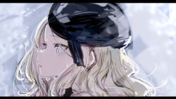 Rule 34 | 1girl, beret, black hat, blonde hair, blurry, blurry background, commentary request, gakuen idolmaster, hat, idolmaster, juo sena, kasasagi (futagodori888), long hair, looking ahead, solo