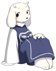 artist_request black_eyes furry goat open_mouth toriel undertale